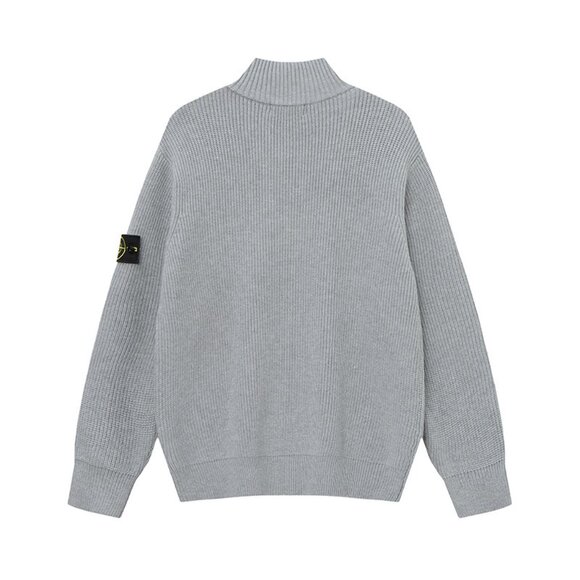 Stone Island Gray Full-Zip Sweater - Picture 2 of 2
